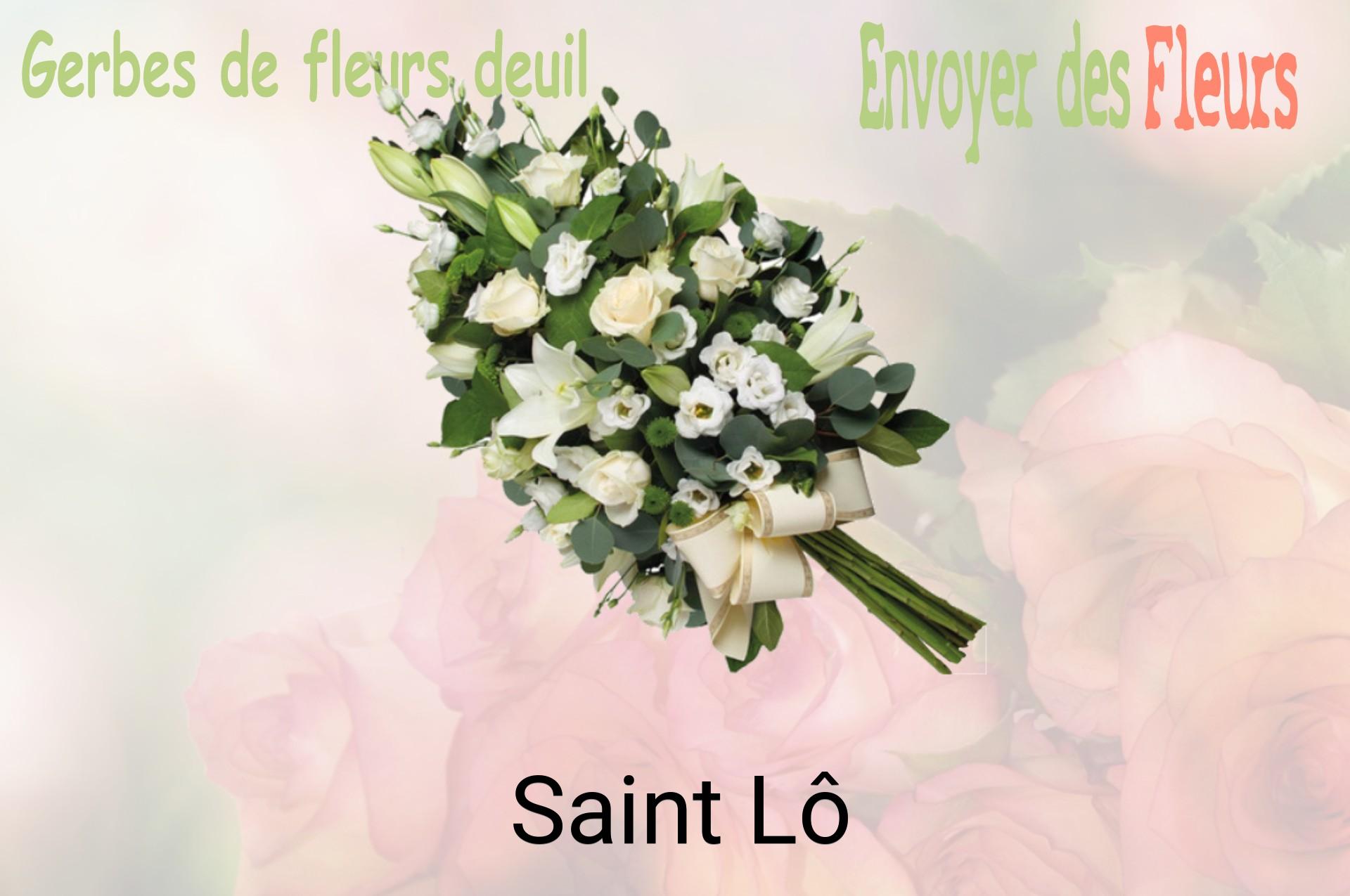 Gerbe de fleurs de deuil livrée à Saint-Lô